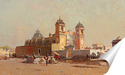   Постер Церковь Санта-Анна в Мексике, 1885