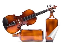  Натюрморт со скрипкой, шаром и бутылкой