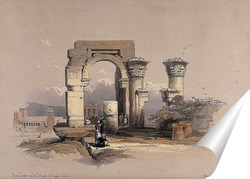   Постер Руины храма на острове Бигге, Египет