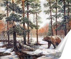  Зимняя сцена охоты