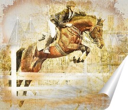  Abstract horse racing