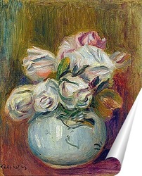 Натюрморт с дыней и вазой с цветами