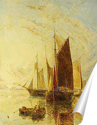   Постер Рыбацкие лодки