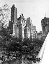   Постер Вид на озеро в Центральном парке,март1938г 