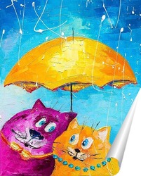   Постер Влюблённые коты