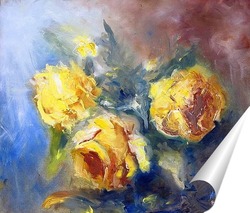   Постер Желтые розы