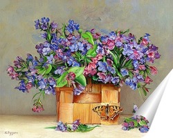  Букет ландышей в горшочке
