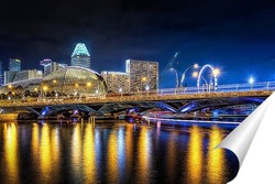  Постер Ночной Сингапур