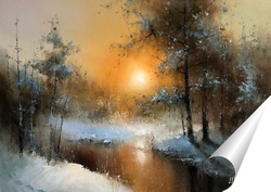   Постер Январьский закат