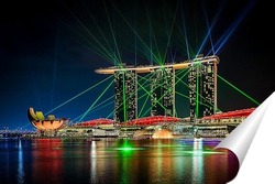   Постер Лазерное шоу Marina Bay