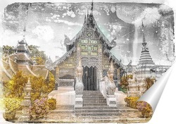   Постер храм в Чианг май