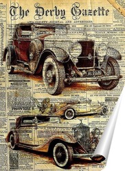   Постер Ретро автомобили