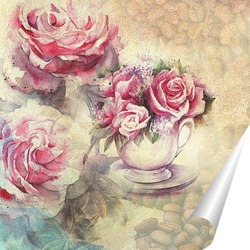   Постер Сашка с розами