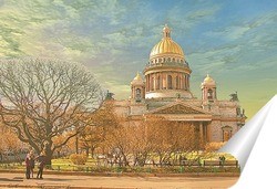  Москва зимним вечером.