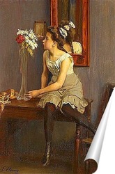   Постер Девушка с вазой