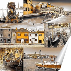   Постер Красочная Венеция