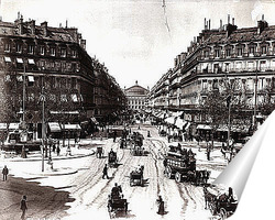   Постер Проспект d\'Opera в Париже-конец 19в.