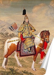   Постер Император Цяньлун в костюме всадника