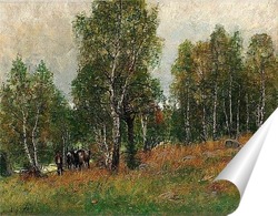   Постер Пейзаж с крупным рогатым скотом