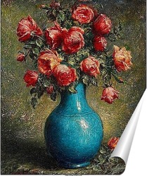   Постер Натюрморт с розами