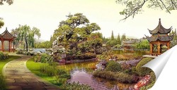   Постер Китайский летний сад