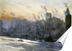   Постер Бруклинский порт Нью-Йорка