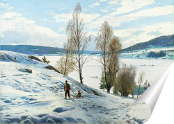   Постер Зима в Однес, Норвегия