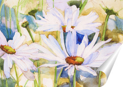   Постер Цветы на 8 марта, цветы на юбилей, ромашки