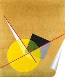   Постер Желтый круг