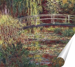   Постер Японский мост (Водный пруд с лилиями)