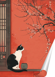   Постер Китайский кот
