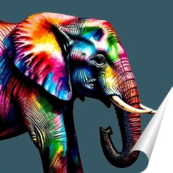   Постер Слон, как современное искусство