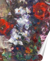   Постер этюд с цветами 4