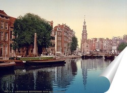   Постер Амстердам, Мунтплейн с Мунтторен