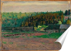   Постер Сельский пейзаж, 1922