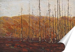  Пейзаж со снегом, осень 1916