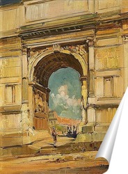   Постер Триумфальная арка и Колизей 