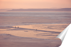   Постер Замерзшее море в Амурском заливе. Владивосток