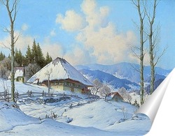  Бурная погода в заснеженном Шварцвальде