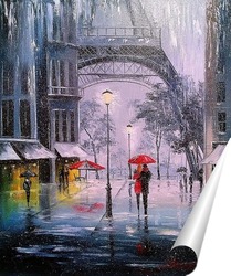   Постер Первый снег в Париже