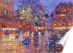   Постер Париж после дождя 