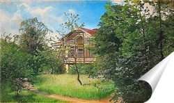   Постер Дом в зеленом саду