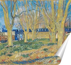  Общественный парк с Плакучей ивой - Сад Поэта I, 1888