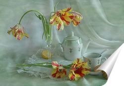   Постер Чай с тюльпанами 