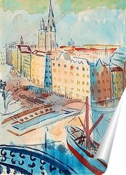   Постер Вид на Стокгольм