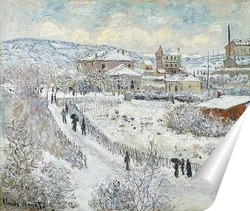   Постер Вид Аржантея в снегу