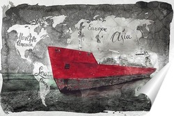   Постер Грузовое судно
