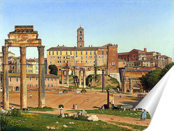   Постер Вид на форуме в Риме (1814)