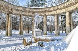   Постер Зима в Павловске. Колоннада Аполлона.