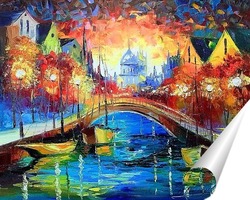  Постер Вечерний Амстердам